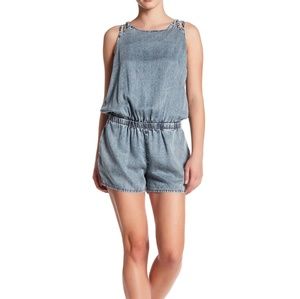Olive & Oak Romper Denim Wash Small